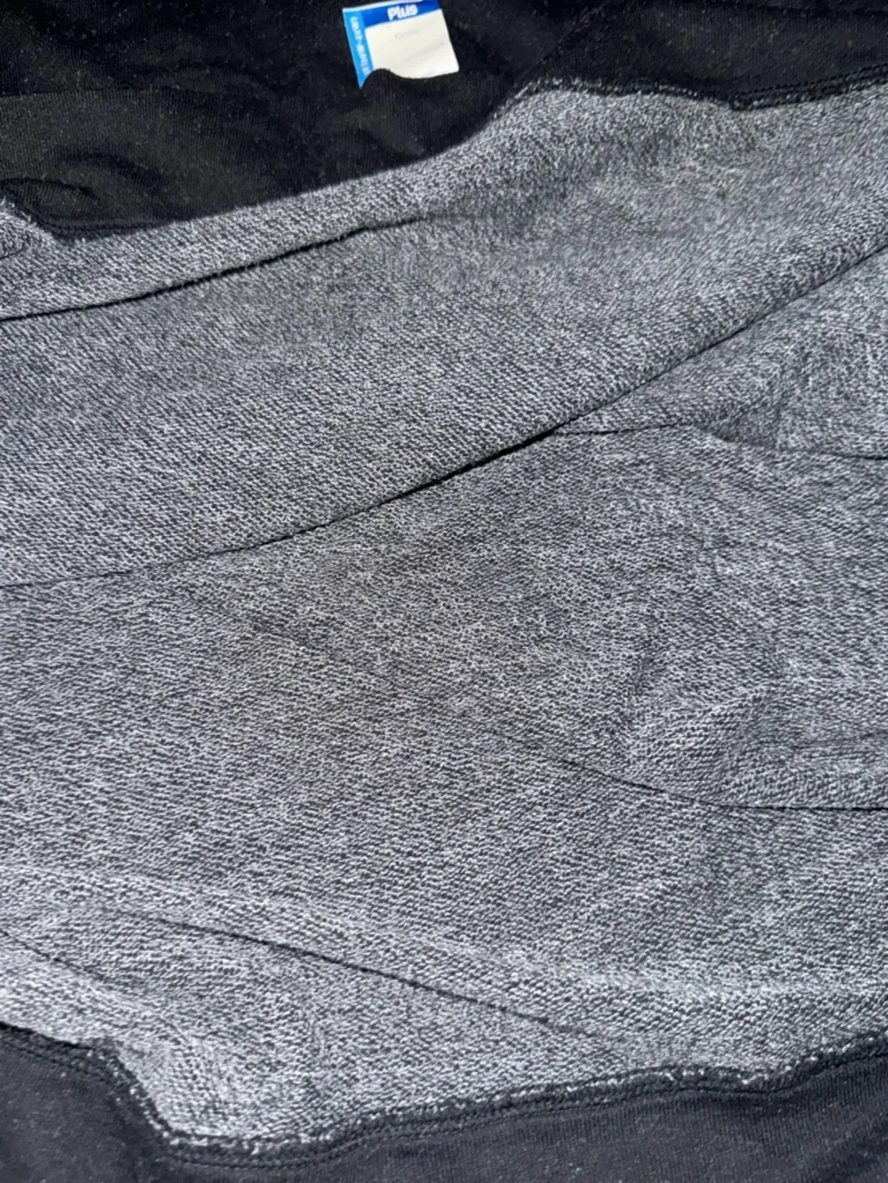 Terra & Sky Plus 2X 20W-22W Black Cozy Pre-Washed Sweatshirt French Terry NWT - Picture 10 of 13